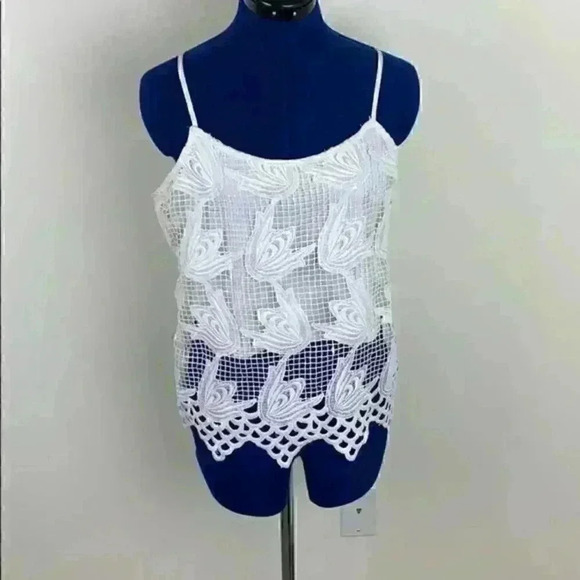 🆕 NWT Lulumari lace camisole w/ lining size M - Picture 1 of 8